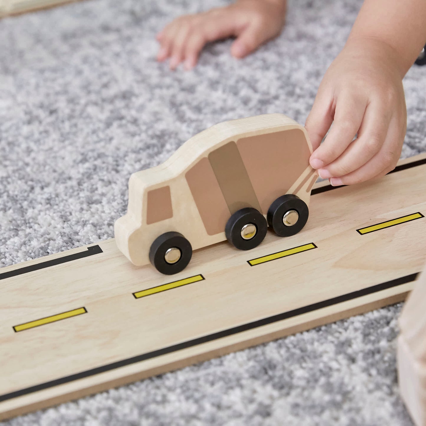 Mini Wooden Trucks - Set of 10