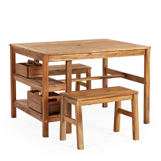 Martha Stewart Kids' Outdoor Craft Table and Bench Set