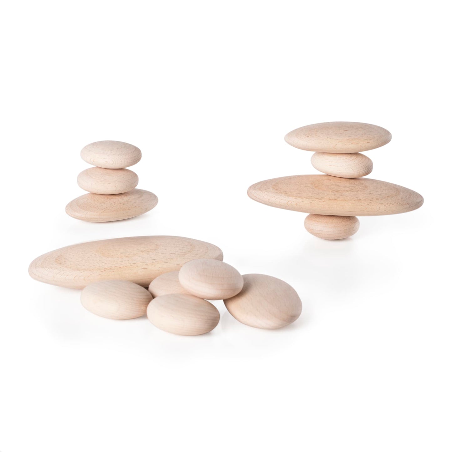 Wood Stackers - River Stones