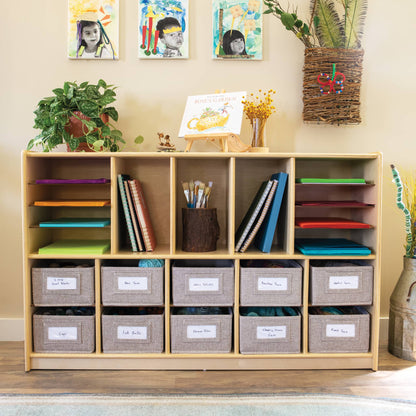 EdQ Shelves and 10 Bin Storage Unit - 30"