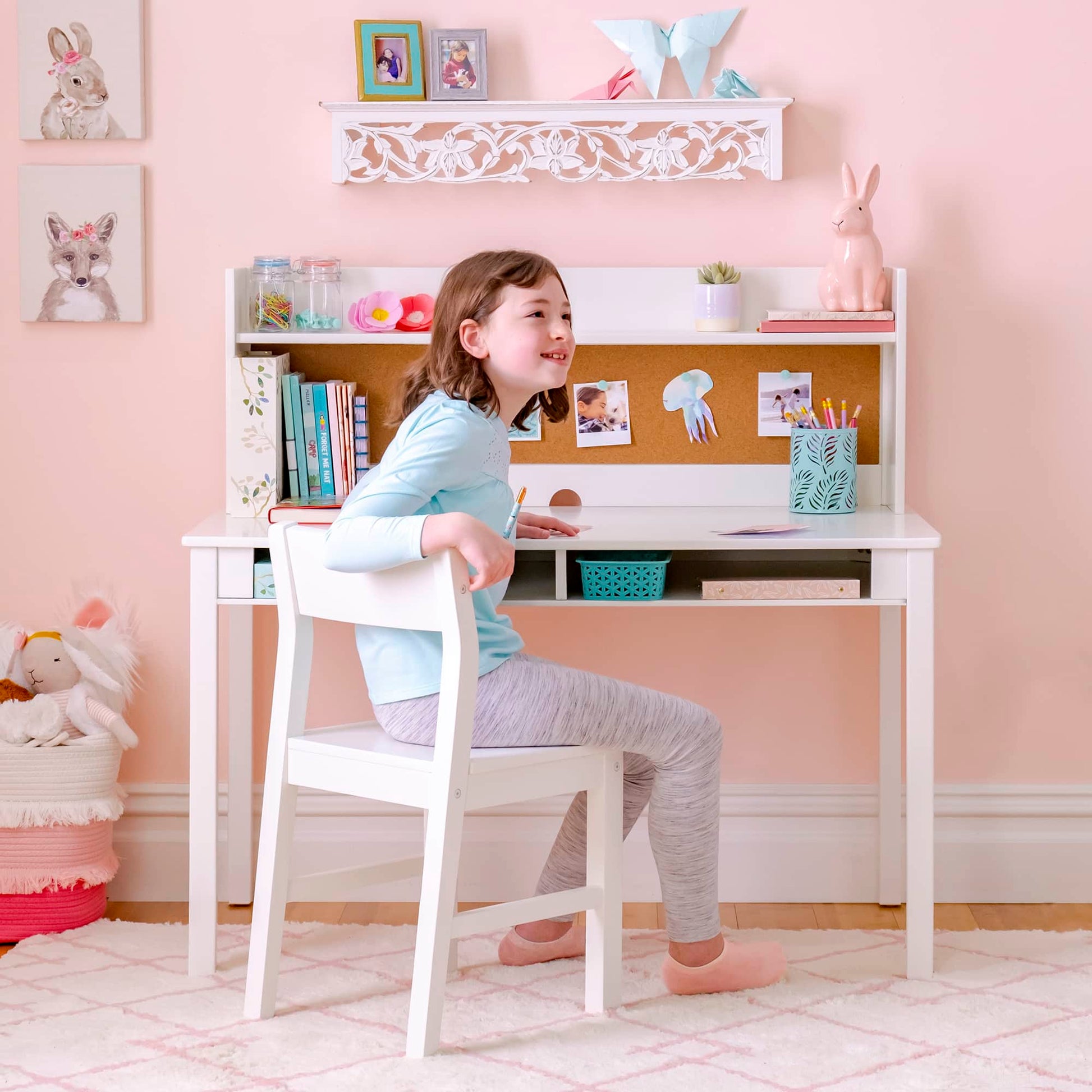 Martha Stewart Kids' Desk with Hutch and Chair